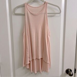 lululemon Baby Pink Flowy Yoga Tank Size 4